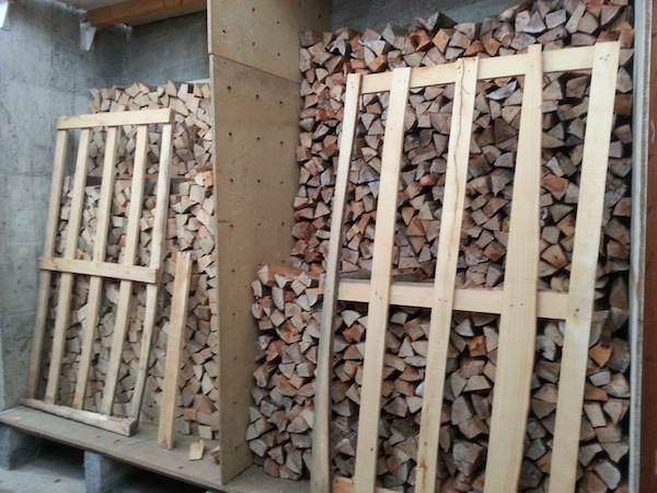 nos 4 stères de bois