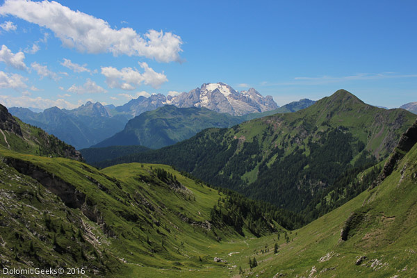 Vue sur la Marmolada