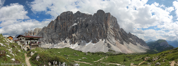 La Civetta depuis le Tissi
