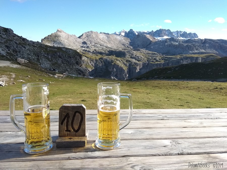 Bira avec vue au refuge