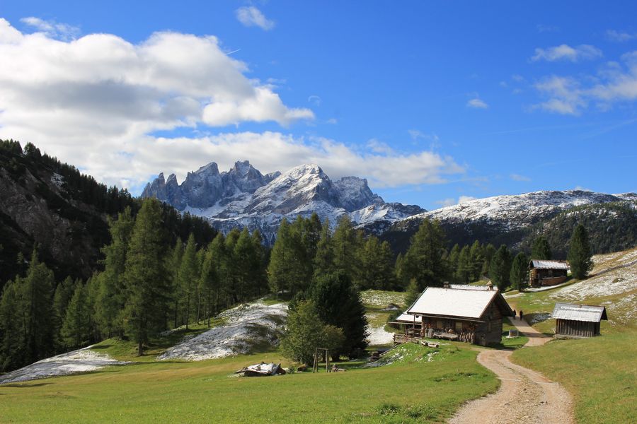 Valfredda, vue vers le bas