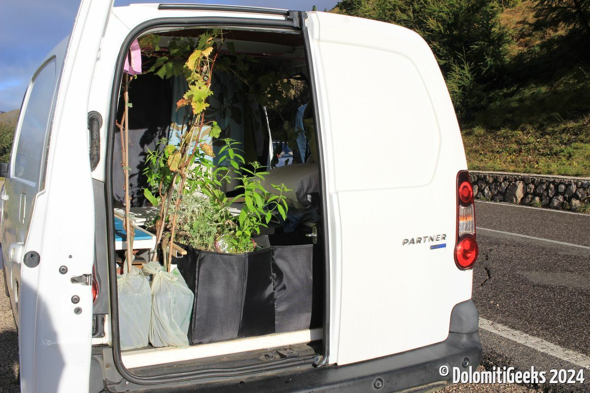 À l'arrière de Partner